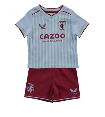 Aston Villa Bortedraktsett Barn 2022-23 Kortermet (+ Korte bukser)